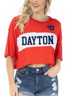 Flying Colors Dayton Flyers Womens Red Morgan Short Sleeve T-Shirt