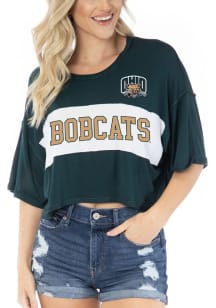 Flying Colors Ohio Bobcats Womens Green Morgan Short Sleeve T-Shirt