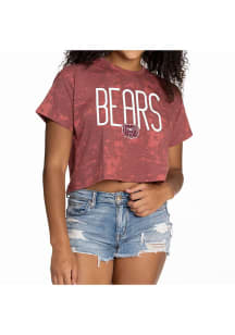 Flying Colors Missouri State Bears Womens Red Kimberly Tie Dye Short Sleeve T-Shirt