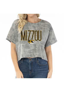Flying Colors Missouri Tigers Womens Grey Kimberly Tie Dye Short Sleeve T-Shirt