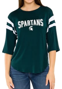 Flying Colors Michigan State Spartans Womens Green Abigail LS Tee