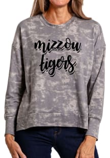 Flying Colors Missouri Tigers Womens Grey Brandy Crew Sweatshirt