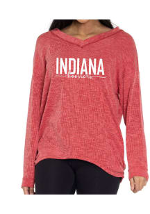Flying Colors Indiana Hoosiers Womens Red Bailey Crew Sweatshirt