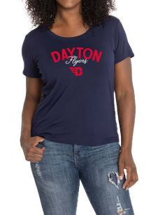Flying Colors Dayton Flyers Womens Navy Blue Scarlett Short Sleeve T-Shirt