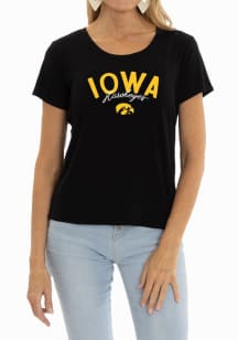 Flying Colors Iowa Hawkeyes Womens Black Scarlett Short Sleeve T-Shirt