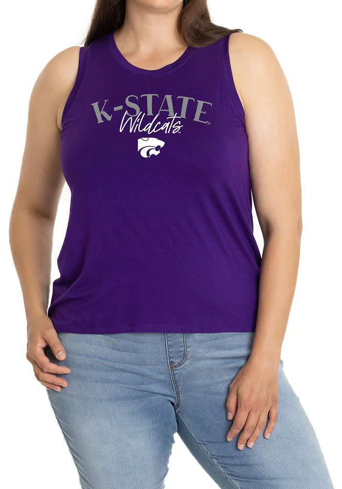 Flying Colors K-State Wildcats Womens Purple Hannah Tank Top