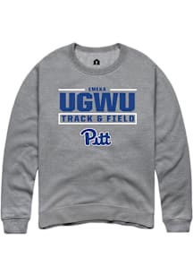 Emeka Ugwu Pitt Panthers Mens Graphite NIL Stacked Box Player Crew