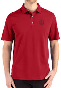 Cutter and Buck Indiana Hoosiers Red Advantage Refresh Pique Big and Tall Polo