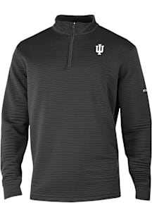 Columbia Indiana Hoosiers Mens Black Pack It Up Long Sleeve Qtr Zip Pullover