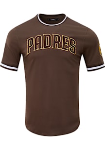 Pro Standard San Diego Padres Brown Classic Chenille Short Sleeve Fashion T Shirt