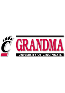Cincinnati Bearcats 6x2 Grandma Auto Decal - Red