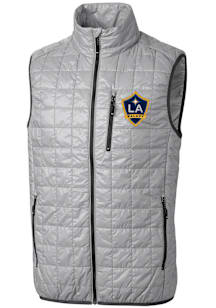 Cutter and Buck LA Galaxy Big and Tall Grey Rainier PrimaLoft Mens Vest