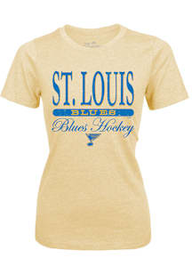 St Louis Blues Womens Yellow Triblend Short Sleeve T-Shirt