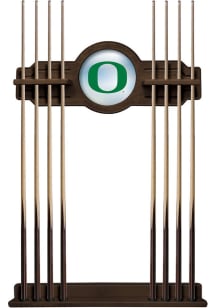 Brown Oregon Ducks Solid Wood Cue Rack Pool Table