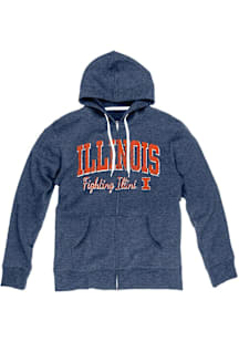 Illinois Fighting Illini Womens Navy Blue Laugna Long Sleeve Full Zip Jacket