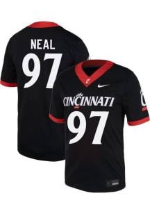 Kamron Neal Nike Mens Black Cincinnati Bearcats NIL Game Football Jersey