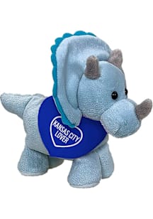 Kansas City Lover Triceratops 6" Plush - Blue