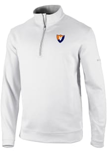 Columbia Illinois Fighting Illini Mens White Vault Heat Seal Omni Wick Wickhams Hills Long Sleeve..