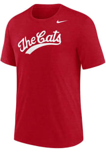Cincinnati Bearcats Red Nike Cats Script Short Sleeve Fashion T Shirt