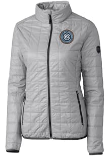 Cutter and Buck New York City FC Womens Grey Rainier PrimaLoft Heavy Weight Jacket