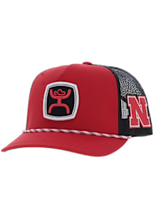 Hooey Red Nebraska Cornhuskers 6 Panel Trucker Adjustable Hat