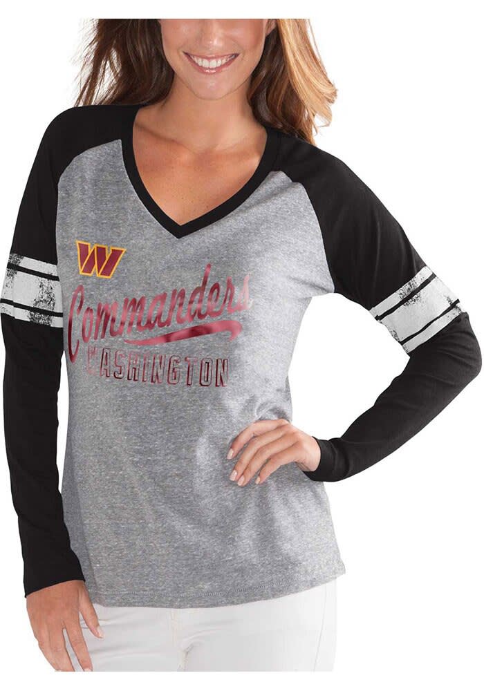 Washington Commanders GREY HEATHER Franchise Long Sleeve LS Tee