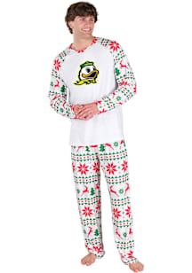 Concepts Sport Oregon Ducks Mens White Holiday Tidings Sleep Pants