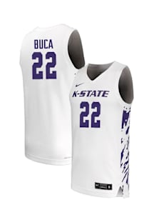 Dorin Buca  Nike K-State Wildcats White NIL Name And Number Jersey