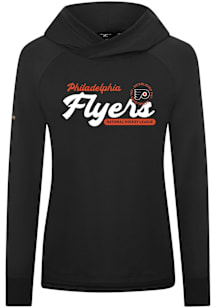 Levelwear Philadelphia Flyers Womens Black Slender Monument Long Sleeve Pullover
