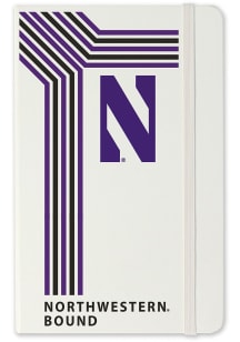 White Northwestern Wildcats School Bound team logo Notebook and Folder