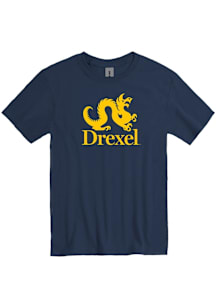 Drexel Dragons Navy Blue Big Logo Short Sleeve T Shirt