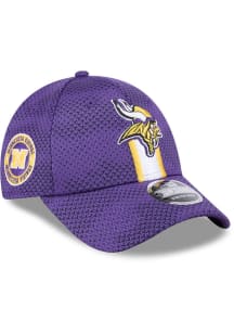 New Era Minnesota Vikings 2024 Sideline Stretch 9FORTY Adjustable Hat - Purple