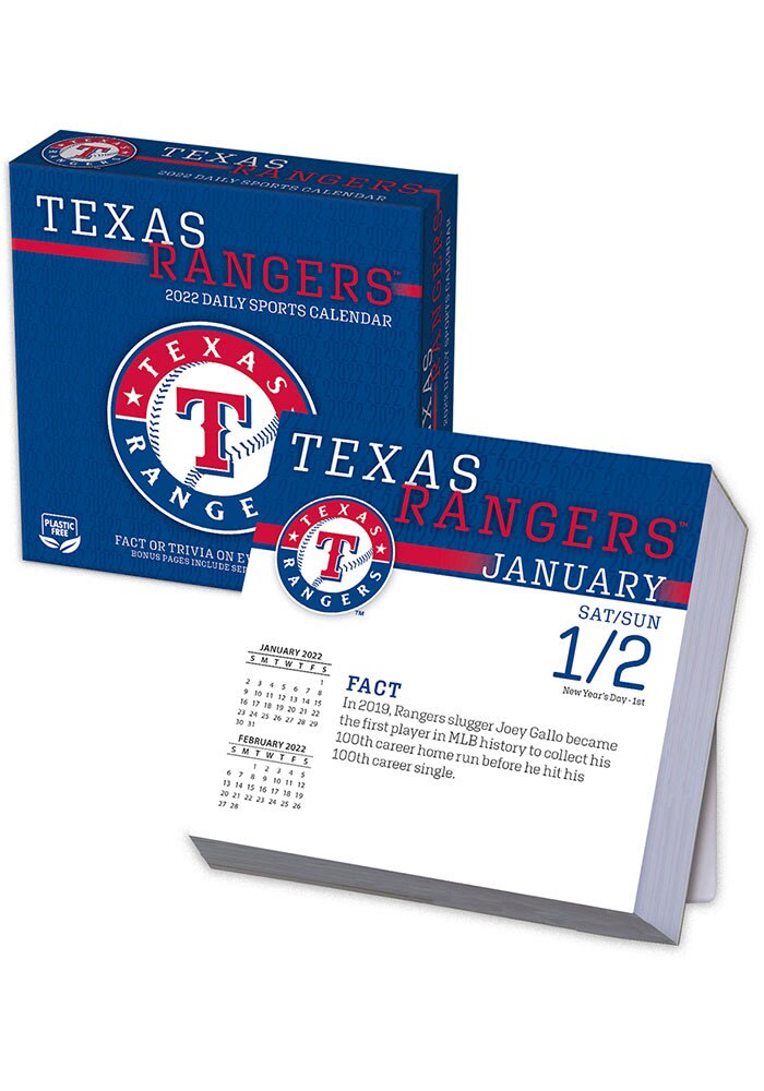 2023 12x12 Team Wall Calendar Texas Rangers