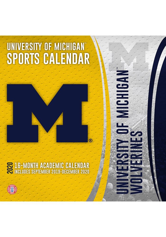Michigan Wolverines 2020 12X12 Team Wall Calendar