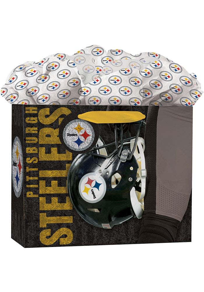 Pittsburgh Steelers Medium Black Gift Bag