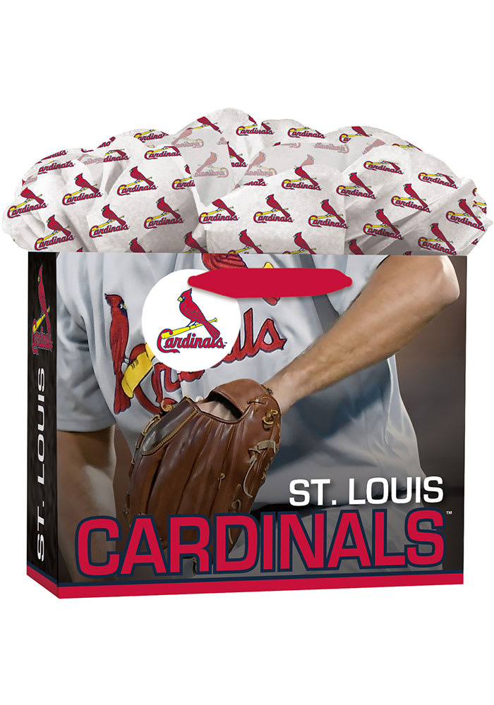 St Louis Cardinals Medium Red Gift Bag