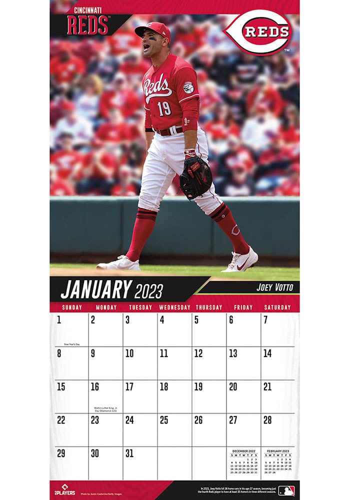 Cincinnati Reds 12x12 Team 2023 Wall Calendar