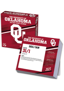 Oklahoma Sooners Boxed Daily 2023 Calendar
