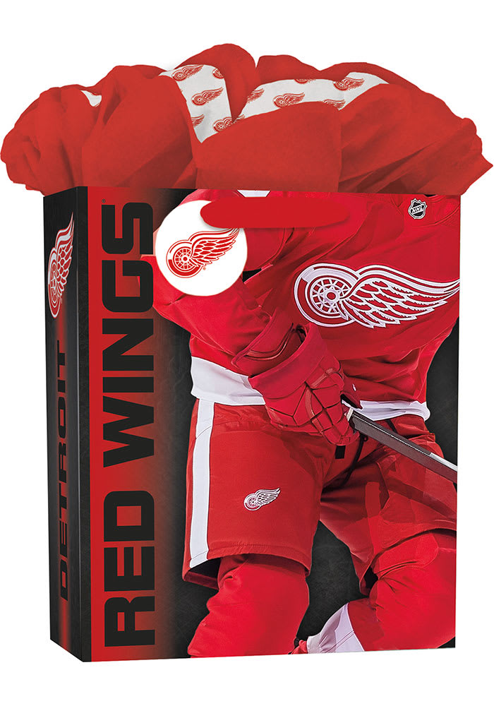 Detroit Red Wings Large Red Gift Bag