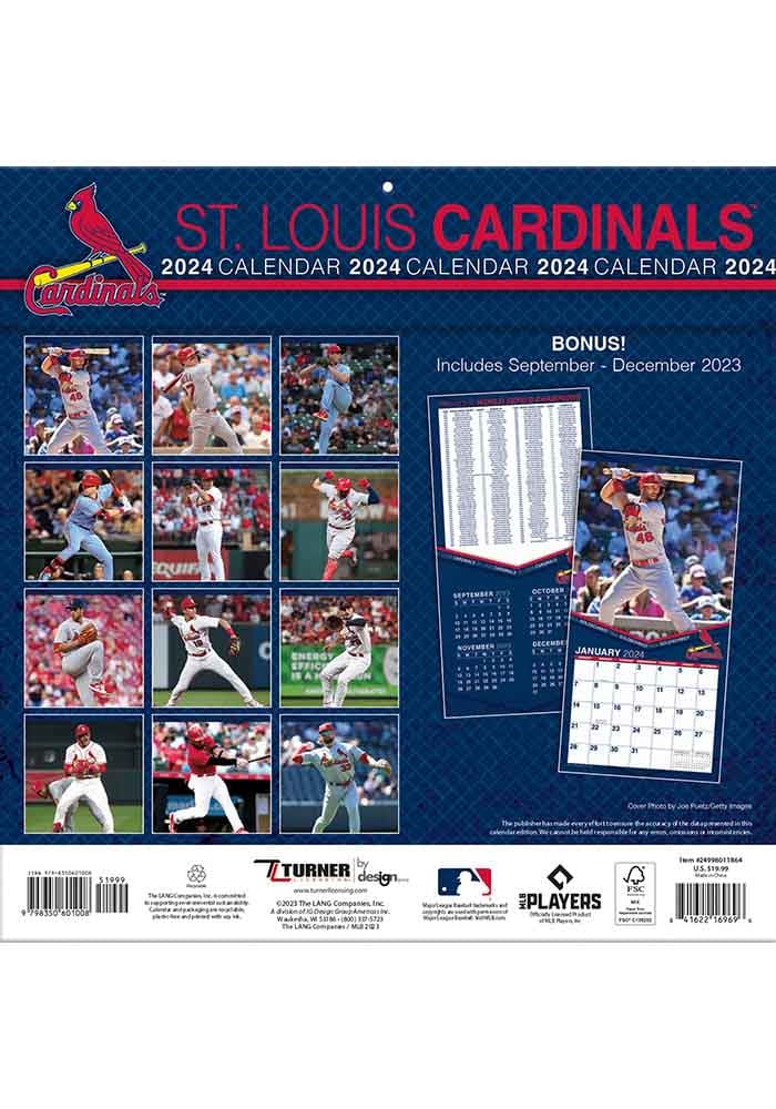 St Louis Cardinals 2024 Team Wall 12x12 Calendar