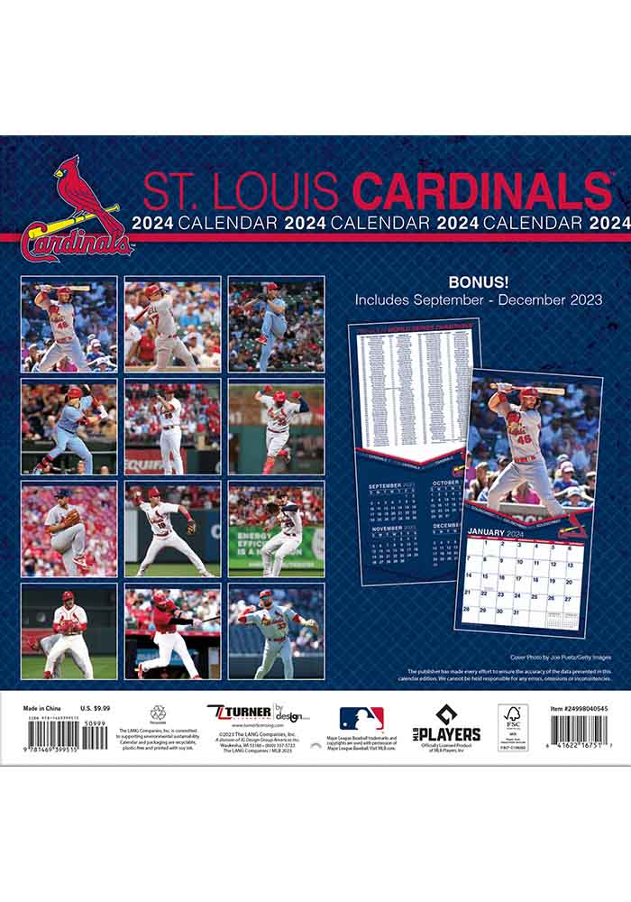 St Louis Cardinals 2024 Mini Wall Calendar