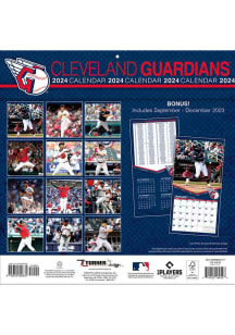 Cleveland Guardians 2024 Team Wall 12x12 Calendar