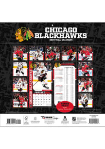 Chicago Blackhawks 2024 Team Wall 12x12 Calendar