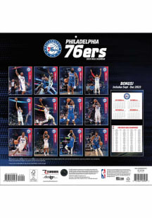 Philadelphia 76ers 2024 Team Wall 12x12 Calendar
