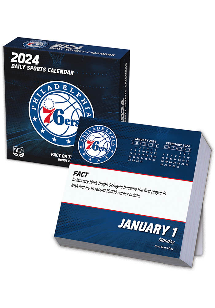 Philadelphia 76ers 2024 Boxed Dailey Calendar