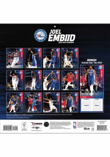 Philadelphia 76ers 2024 Player Wall Calendar