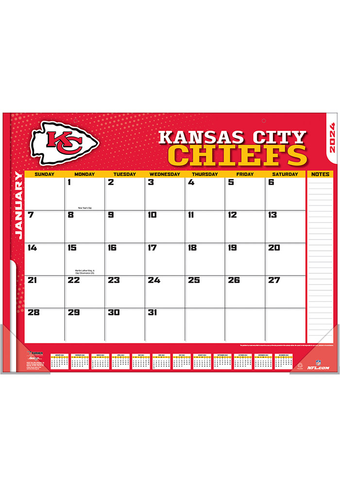 Kansas City Chiefs 2024 Desk Calendar 