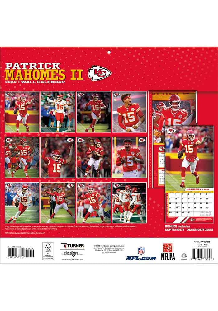 Kansas City Chiefs 2024 Player Wall Calendar