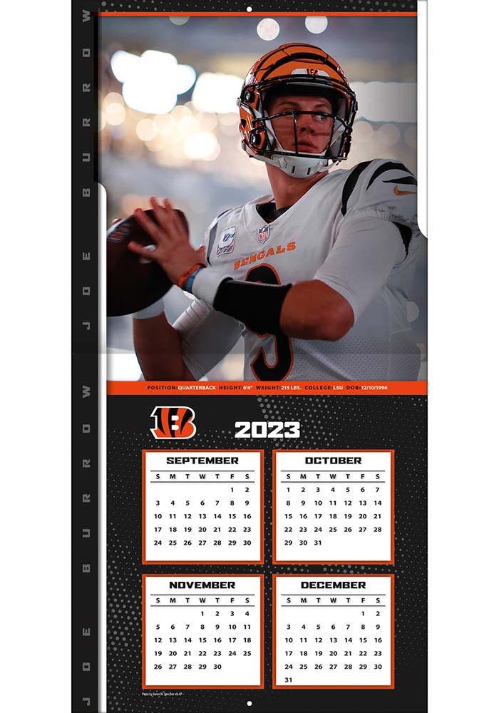 Cincinnati Bengals 2024 Player Wall Calendar