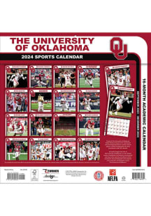 Oklahoma Sooners 2024 Team Wall 12x12 Calendar